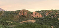 View of vein outcropping at Ermitaño project